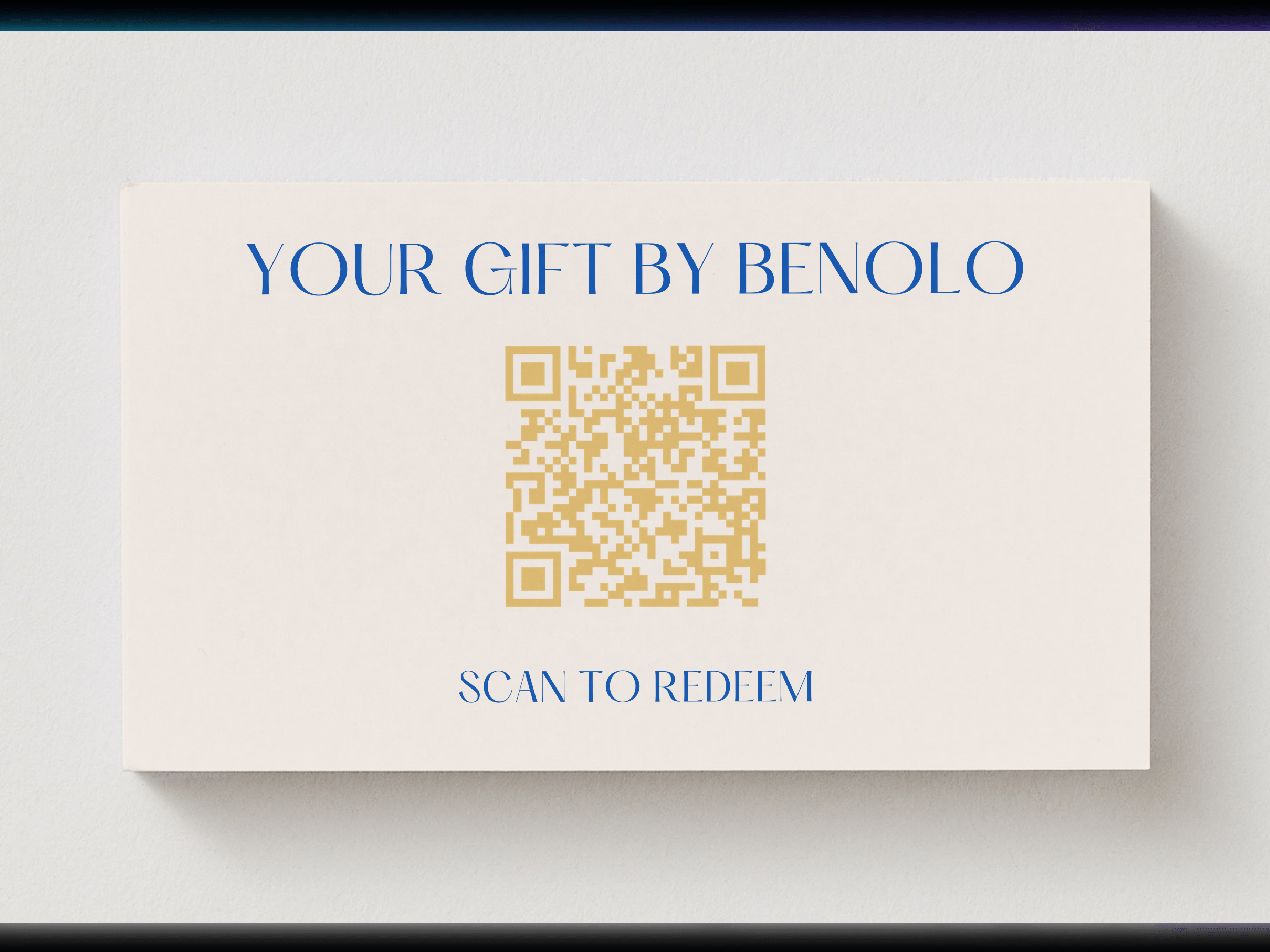 benolo wine gift qr code